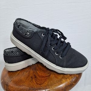 Merrell Black Around Town City Canvas Tie Shoes